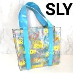SLY ロゴ クリア ビニールバッグ トートバッグ プールバッグ ビーチバッグのサムネイル
