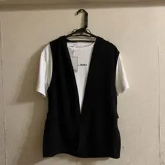 新品　フード付ロングベストTシャツセット