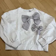 mezzo piano リボン付きトレーナー M 150