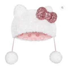 USJ ハローキティ　ファンキャップ　白