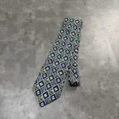 PASCAL FIERO vintage check silk necktie