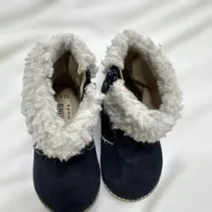 キッズ　ネイビー　ブーツ
