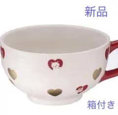 スタバ　海外限定　バレンタイン限定　スープマグカップ　猫