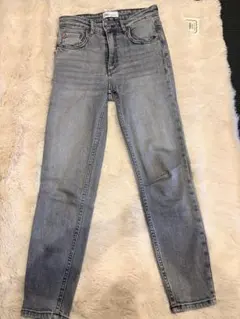 ZARA ザラ　ブラックウォッシュ　スキニーデニム USA 2