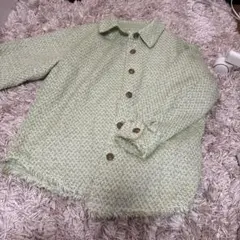earth music&ecology ツイードジャケット ライムグリーンのサムネイル