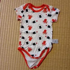 マーキーズ　70cmおべんとう柄 半袖ボディスーツ