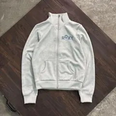 7LA1 ROXY 総柄　トラックジャケット　ジャージ　グレー　古着のサムネイル