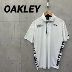OAKLEY オークリー ポロシャツ ロゴ 刺繍 XL 白のサムネイル