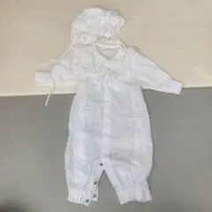 ホワイトセレモニードレスと帽子セット