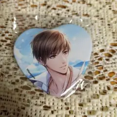 恋とプロデューサー　ハク　ハート缶バッジ