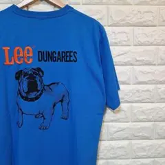 [Lee] ブルドッグ フロッキープリントTシャツ [ロゴ刺繍] L-92454のサムネイル