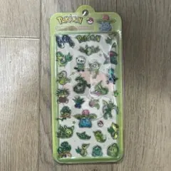 【訳あり価格】ポケモン　3D 立体シール　グリーン　ぷっくりシール