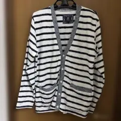 BEAMS ボーダーVネック カーディガンのサムネイル