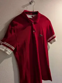 Lacoste 赤 メンズポロシャツ Mサイズ