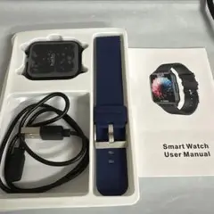 スマートウォッチ ネイビー 本体