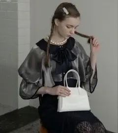 BONLECILL noir 2wayシアーブラウス＆総レースキャミソールドレス