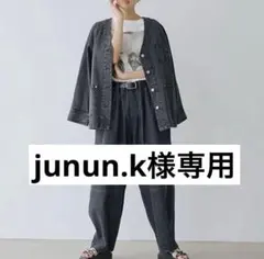 studio CLIP バレルデニムパンツ　M サイズ　ブラック