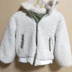 リバーシブルジャケット ホワイト・オリーブグリーン