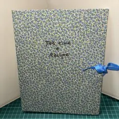 Tea time Recipe 布張りバインダー ノート (花柄 )リボンのサムネイル