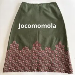 イトキン【Jocomomola】★ホコモモラ★ 刺繍　スカート　モスグリーン　Lのサムネイル