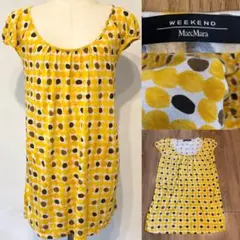 Max Mara weekend マックスマーラ　ドット　半袖チュニック　Sのサムネイル