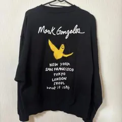 Mark Gonzales wnat it isnt ブラック スウェット L