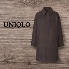 UNIQLOシングルブレストコート　ダークブラウン