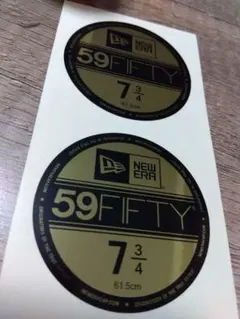7と3/4size2枚‼️7と5/8size1枚‼️ニューエラステッカー‼️