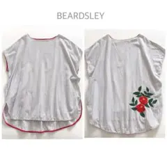 BEARDSLEY インド綿　バラ刺繍ブラウス　薄手　定価1.7万のサムネイル