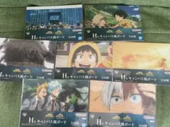 一番くじ ヒロアカ 紡がれる想い H賞 キャンバス風ボード 7種類　まとめ売り