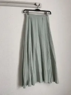 フレアプリーツスカート　Mサイズ ミント