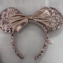 ディズニー ピンク スパンコール カチューシャ