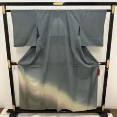 夏着物 絽ちりめん 付下げ 暈しのグラデーション着物 正絹 広衿RK-5705x