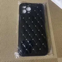 ♡iPhone 12 Pro Max ケース ブラック キルティング♡