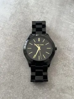 MICHAEL KORS ブラック腕時計/電池交換必要のサムネイル