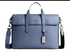 COACH ライトブルービジネスバッグ