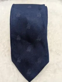 dunhill ネイビー ネクタイ　シルク100%