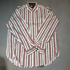TOMMY HILFIGER ストライプ長袖シャツ M