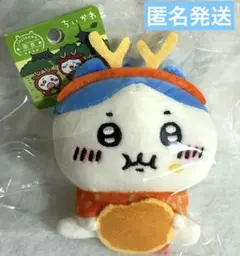 タグ付き　ちいかわ　ハチワレ　ご当地　奈良 鹿の角付きマスコットのサムネイル