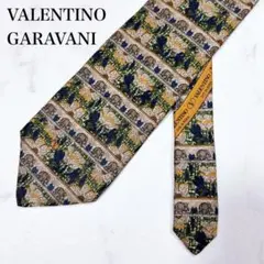 ◇ VALENTINO GARAVANI シルクネクタイ イタリア製 総柄 象