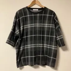 CIAOPANIC チェック柄 半袖Tシャツ グレー系のサムネイル