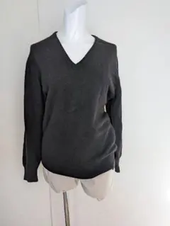レイビームス　Vネック　ラムウール　ニットセーター
