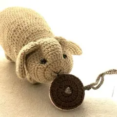 【ハンドメイド】ぬいぐるみ用 チョコチップクッキーのポシェット（ハート付き）