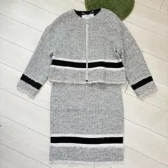 ADORE アドーア セットアップ ノーカラー ジャケット スカート 入学式