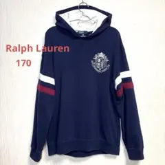美品　ラルフローレン　ポロ　パーカー　スウェット　ネイビー　170 C