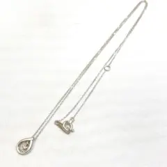 ほぼ未使用 canal 4℃ K10WG ダイヤモンド ネックレス