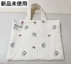 【新品未使用】西松屋 イブルレッスンバッグ（マイメロディ・オフホワイト）のサムネイル