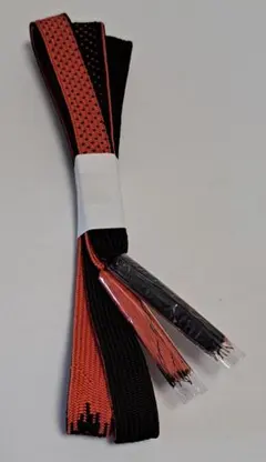 帯締め オレンジと黒 幅広