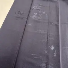 l*y様 刺繍 縮緬 裄66 着丈161.5 上品な刺繍 付下げ 正絹 AK-8