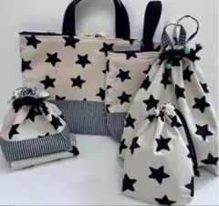 入園・入学セット☆星柄ヒッコリーデニム 廃盤生地 ラスト